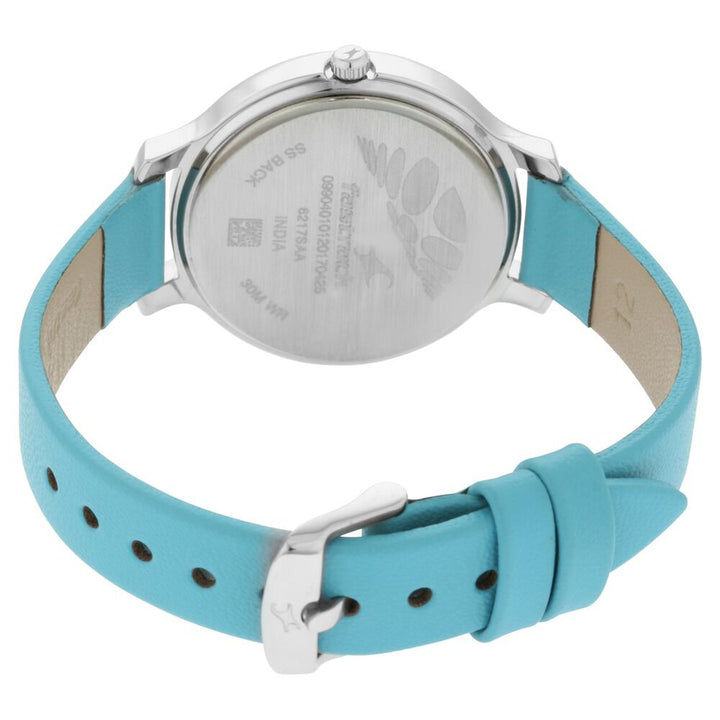 Fastrack Tripster Quartz Analog Bicolour Dial Leather Strap Watch for Girls NR6217SL02