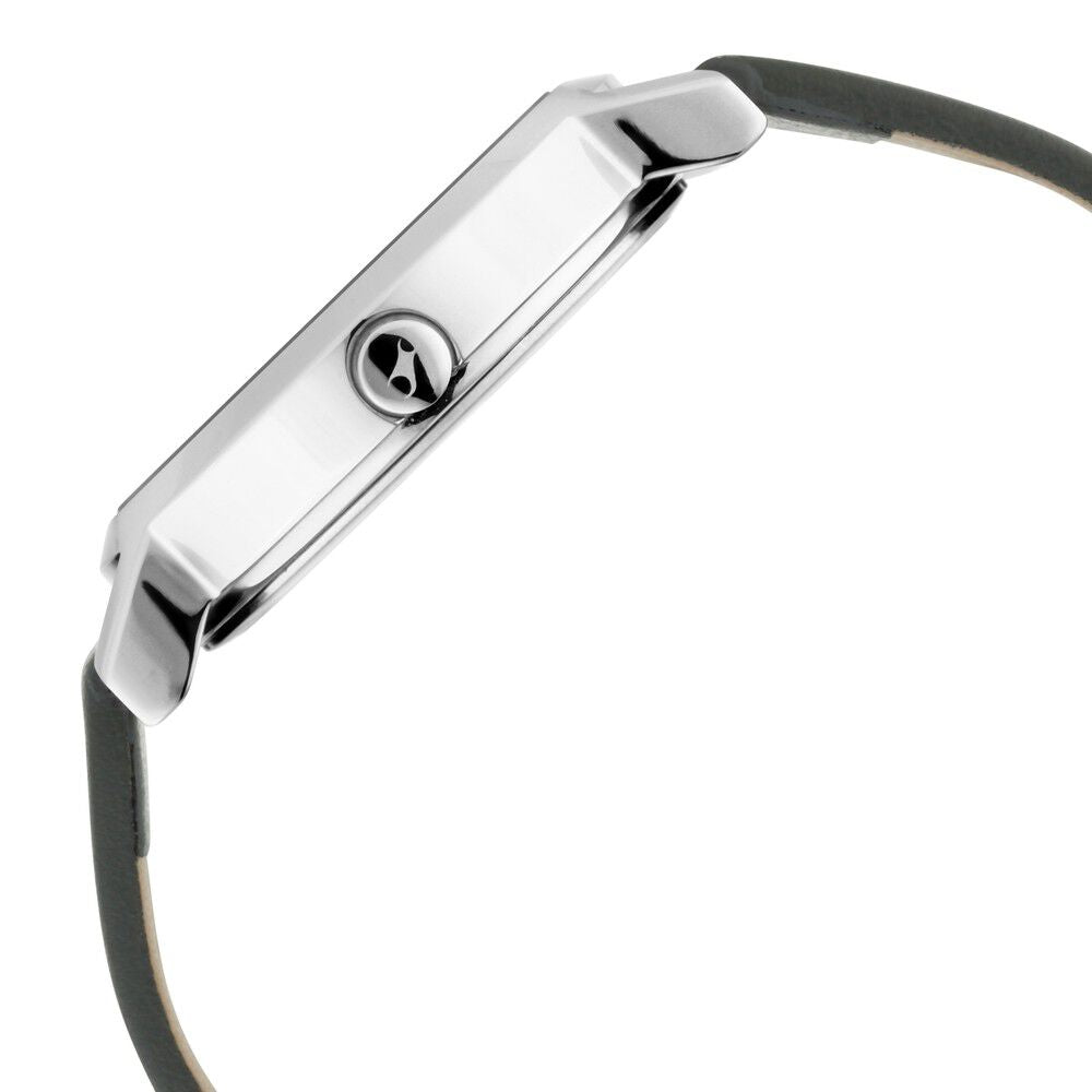 Fastrack Bare Basics Quartz Analog Silver Dial Leather Strap Watch for Girls NS6222SL02