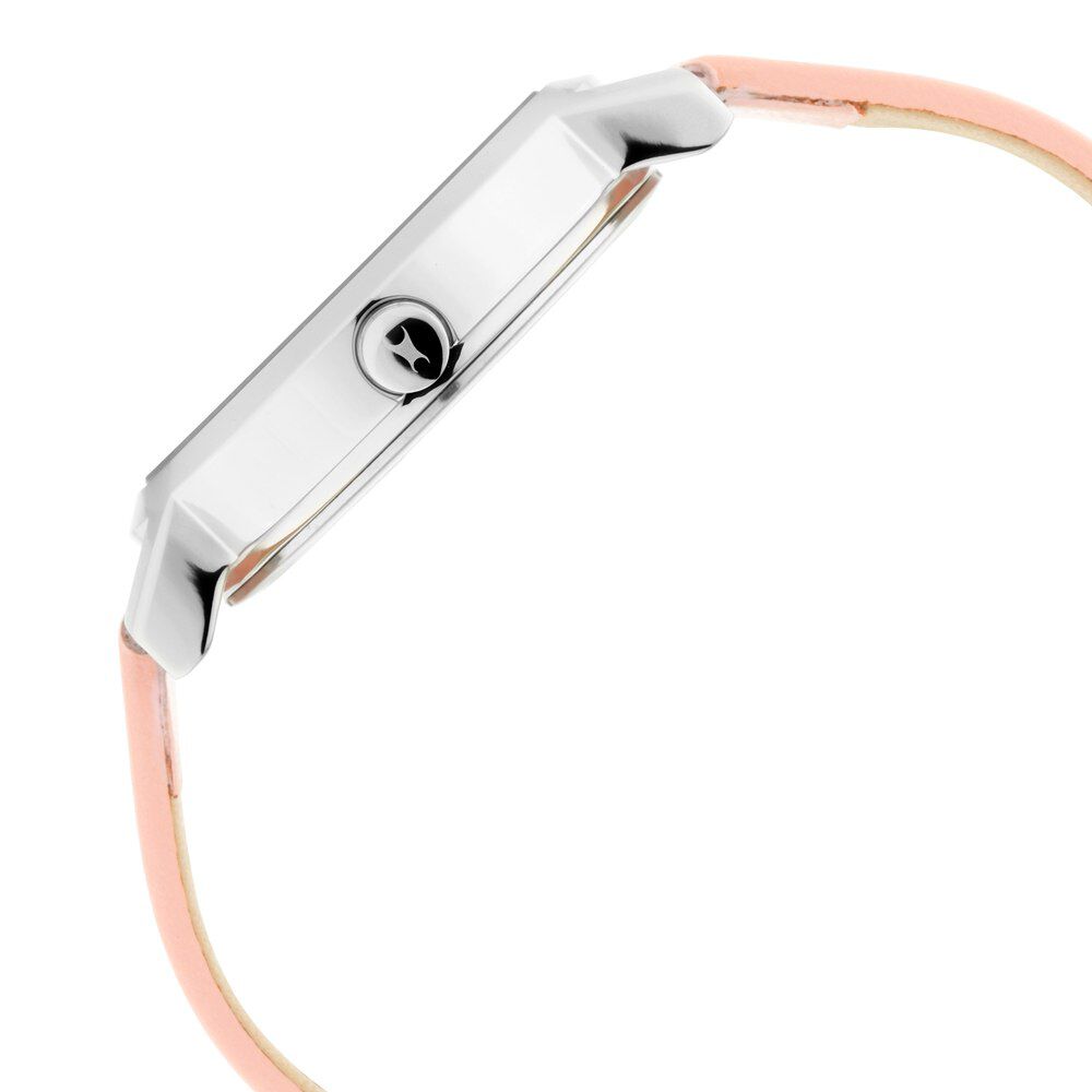 Fastrack Animal Print Quartz Analog with Date Rose Gold Dial Leather Strap Watch for Girls NS6222SL03