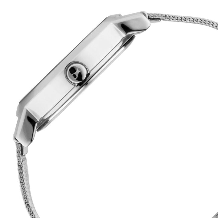 Fastrack Bare Basics Quartz Analog Blue Dial Stainless Steel Strap Watch for Girls NS6222SM02