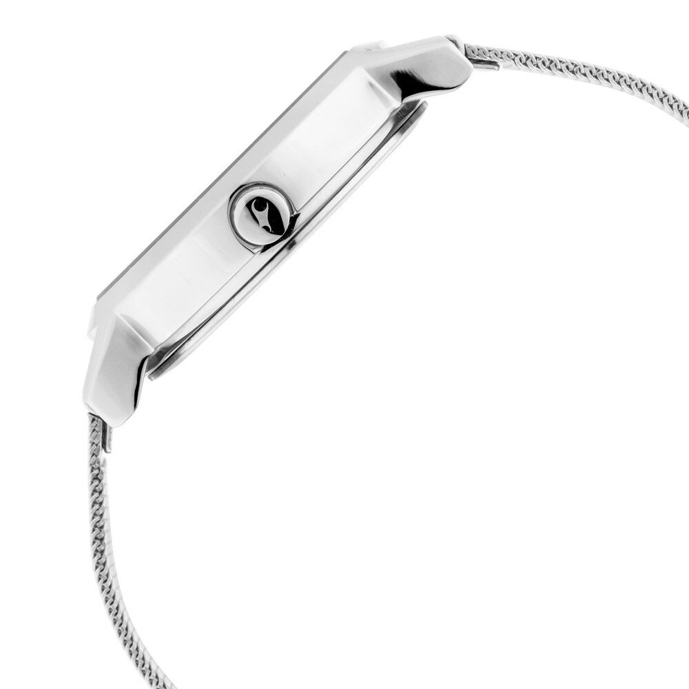 Fastrack Animal Print Quartz Analog with Date Bicolour Dial Stainless Steel Strap Watch for Girls NS6222SM03