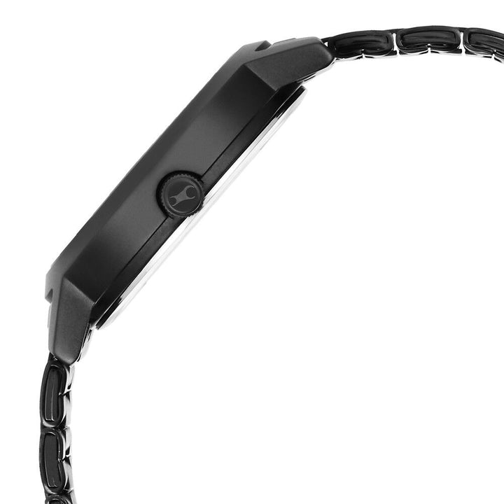 Fastrack Tick Tock Quartz Analog Black Dial With Black Stainless steel Strap Watch for Girls 6225NM01