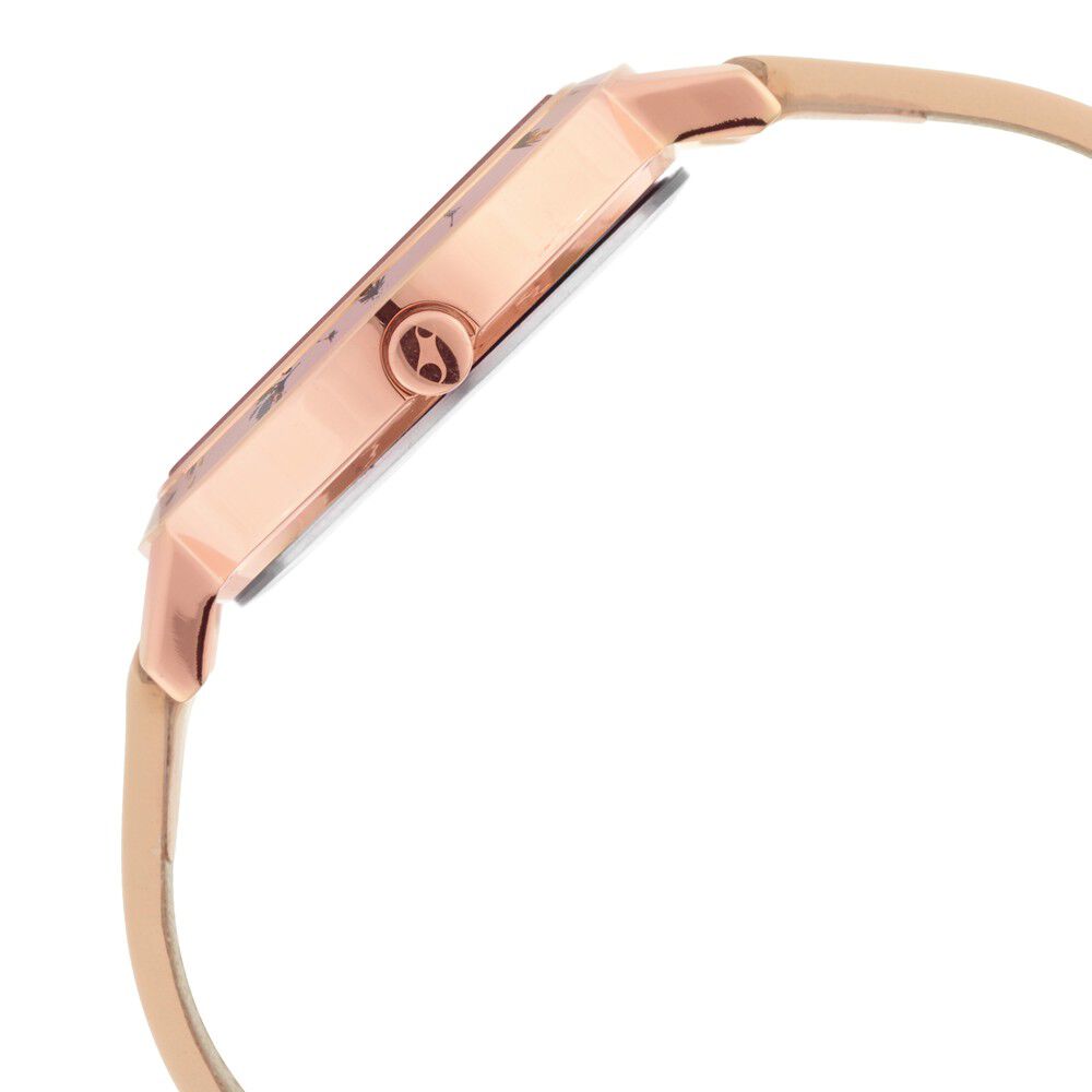 Fastrack Paint Me Quartz Analog Pink Dial Leather Strap Watch for Girls NS6229WL02