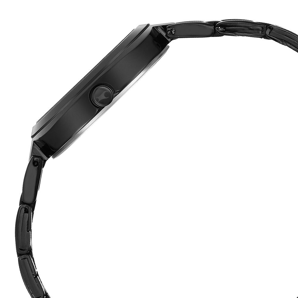 Fastrack Stunners Quartz Analog Black Dial Stainless Steel Strap Watch for Girls NS6247NM02