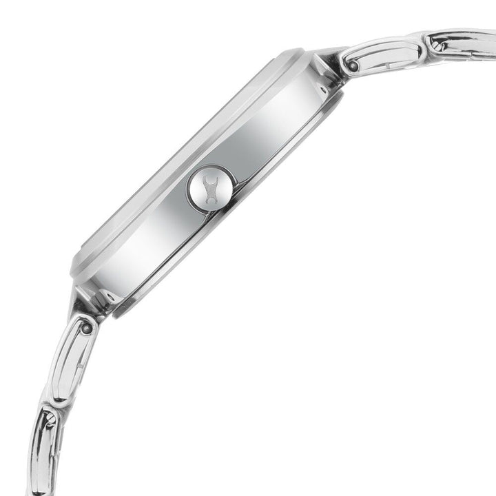 Fastrack Stunners Quartz Analog Silver Dial Metal Strap Watch for Girls NS6247SM01