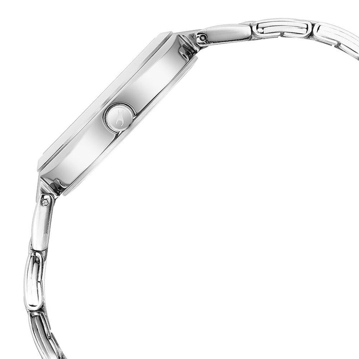 Fastrack Stunners Quartz Analog Silver Dial Stainless Steel Strap Watch for Girls NS6247SM02