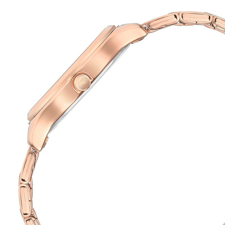 Fastrack Stunners Quartz Analog White Dial Stainless Steel Strap Watch for Girls NR6248WM02