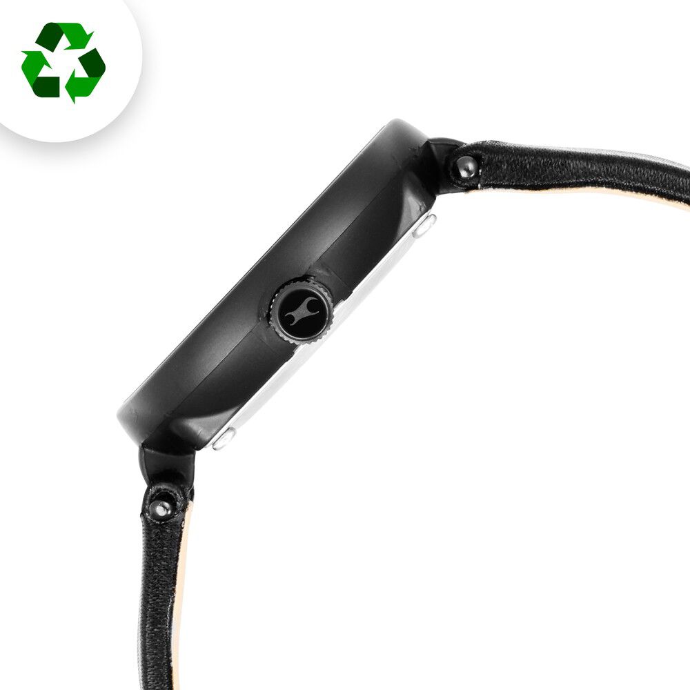 Fastrack Revibe Quartz Analog Black Dial Fabric Strap Watch for Girls 6252PF01