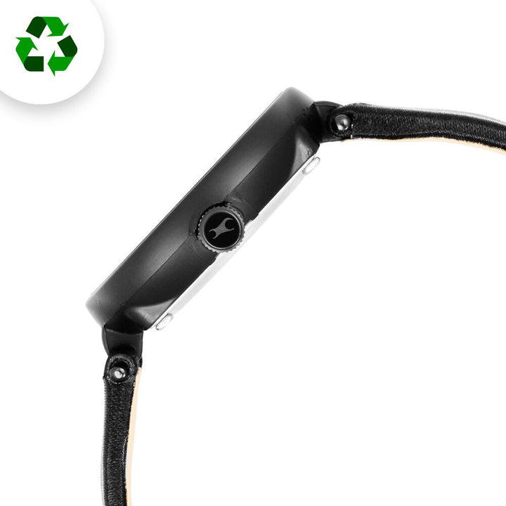 Fastrack Revibe Quartz Analog Black Dial Fabric Strap Watch for Girls 6252PF01