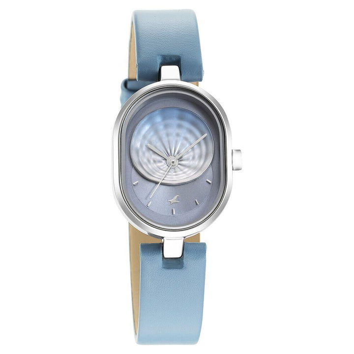Fastrack Uptown Retreat Quartz Analog Blue Dial Leather Strap Watch for Girls 6258SL01