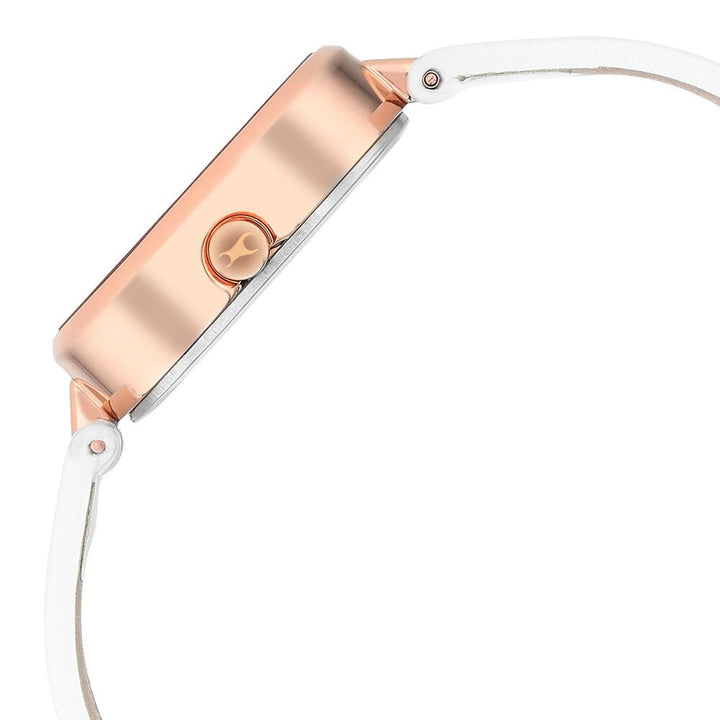 Fastrack Uptown Retreat Quartz Analog Pink Dial Leather Strap Watch for Girls 6258WL01
