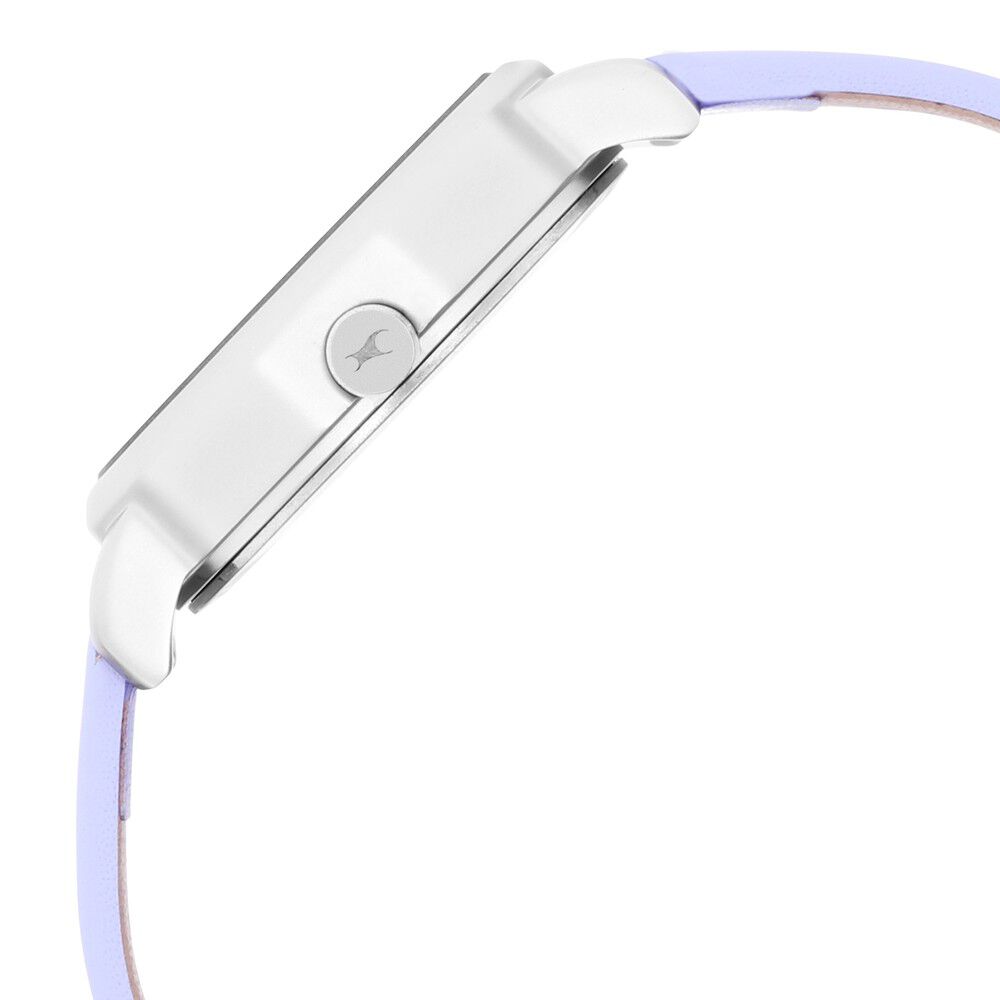 Fastrack Uptown Retreat Quartz Analog Grey Dial Leather Strap Watch for Girls NS6259SL01