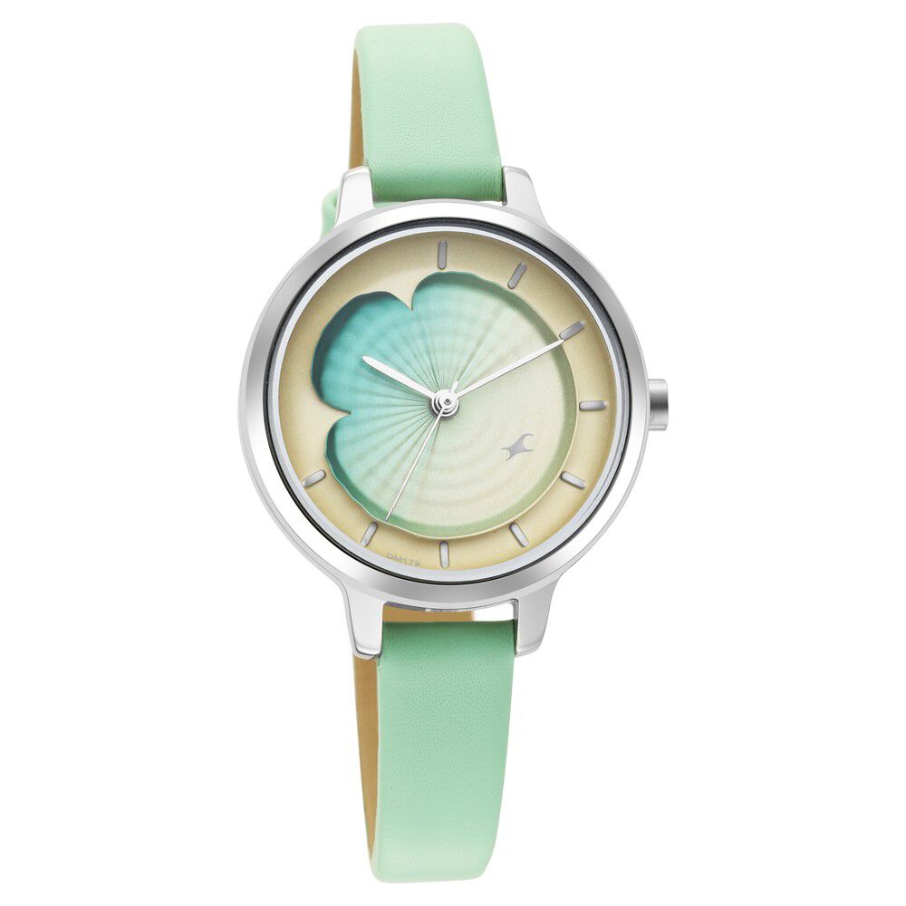 Fastrack Uptown Retreat Quartz Analog Multicoloured Dial Leather Strap Watch for Girls NR6264SL01