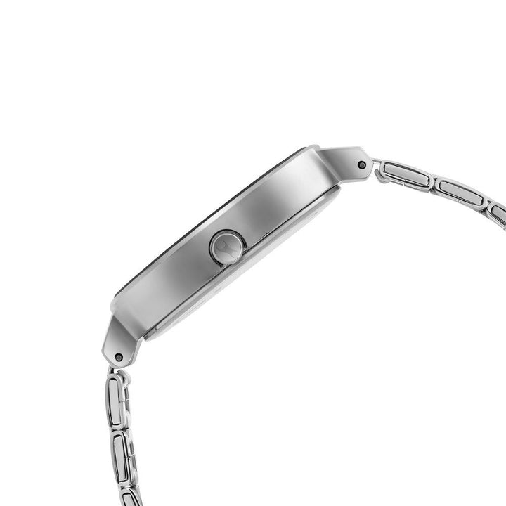Fastrack Stunners Quartz Analog Silver dial Stainless Steel Strap Watch for Girls 6265SM02