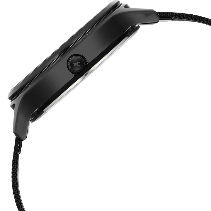 Fastrack Thor Quartz Analog Black Dial Stainless Steel Strap Watch for Girls NR6269NM01