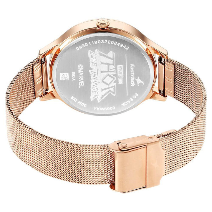 Fastrack Thor Quartz Analog Silver Dial Stainless Steel Strap Watch for Girls NS6269WM01