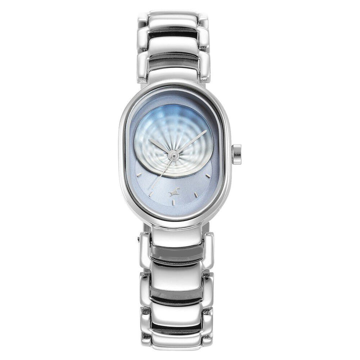 Fastrack Uptown Retreat Quartz Analog Blue Dial Metal Strap Watch for Girls NS6274SM01