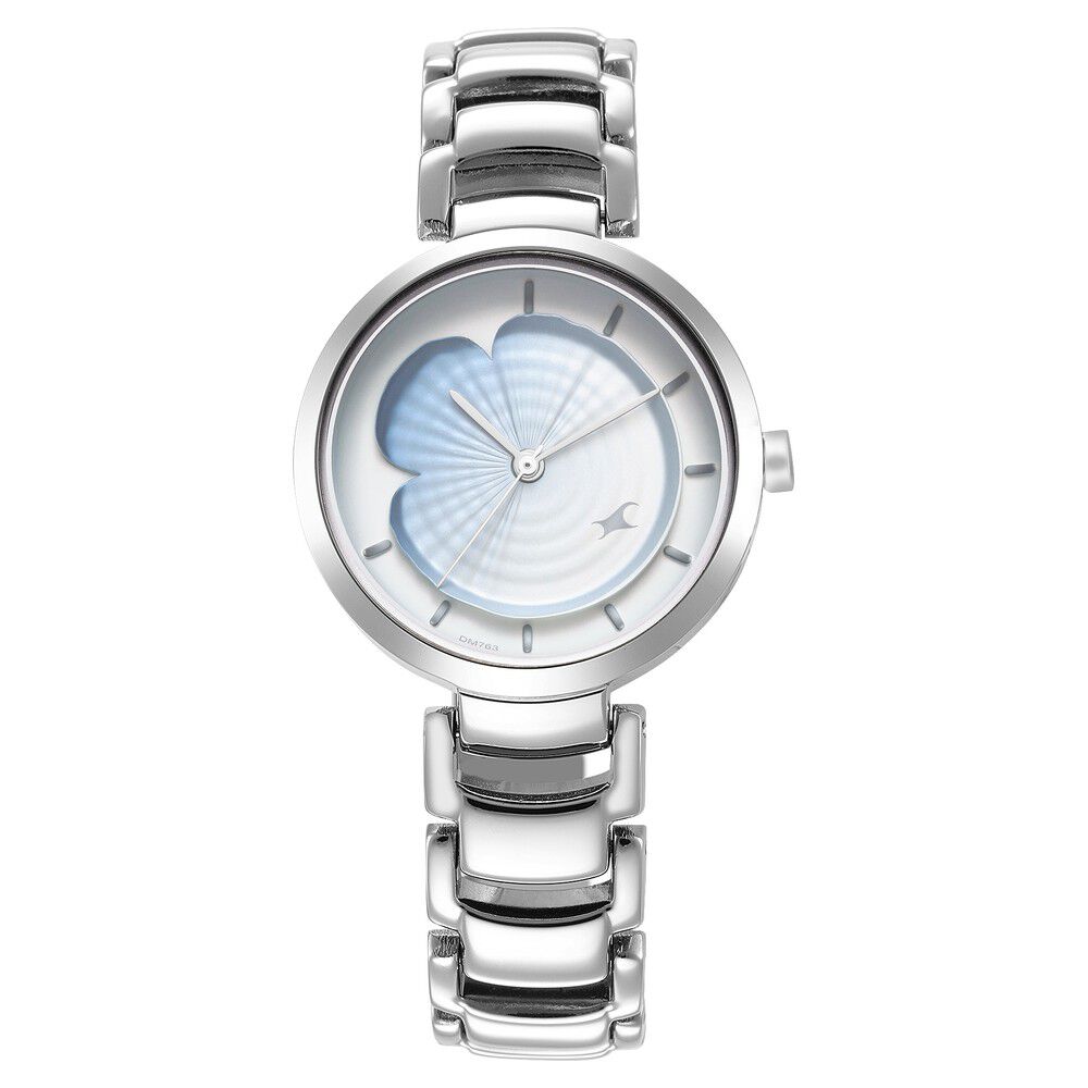 Fastrack Uptown Retreat Quartz Analog Blue Dial Metal Strap Watch for Girls NS6277SM01