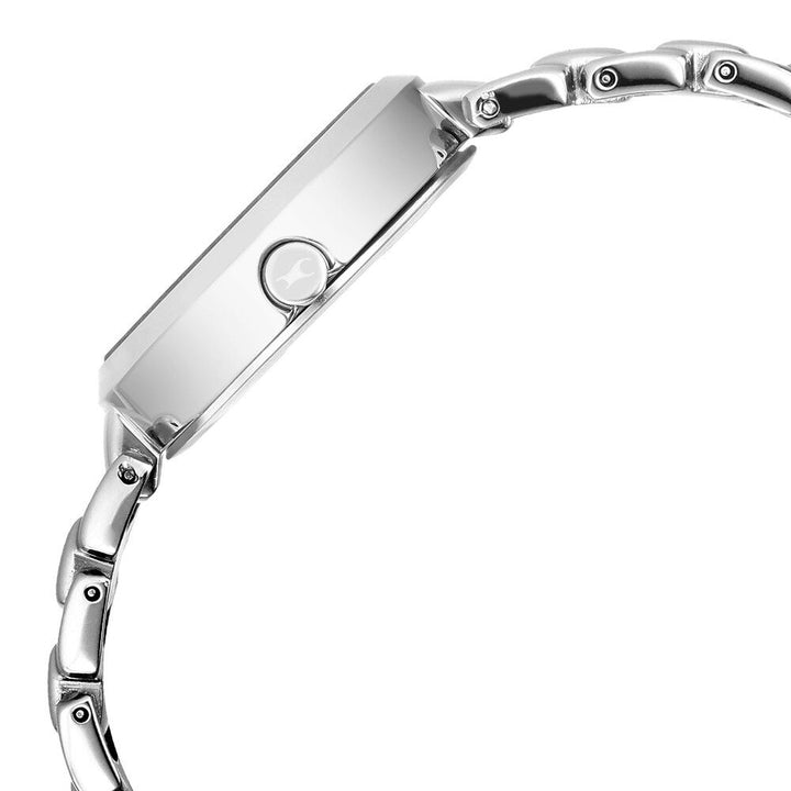 Fastrack Uptown Retreat Quartz Analog Blue Dial Metal Strap Watch for Girls NS6277SM01