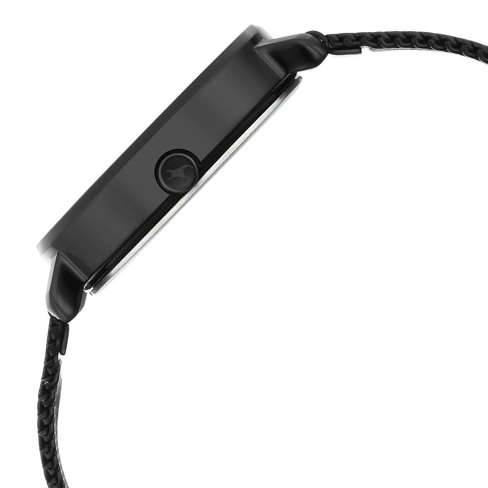 Fastrack Younique Quartz Analog Black Dial Stainless Steel Strap Watch for Girls NS6278NM01