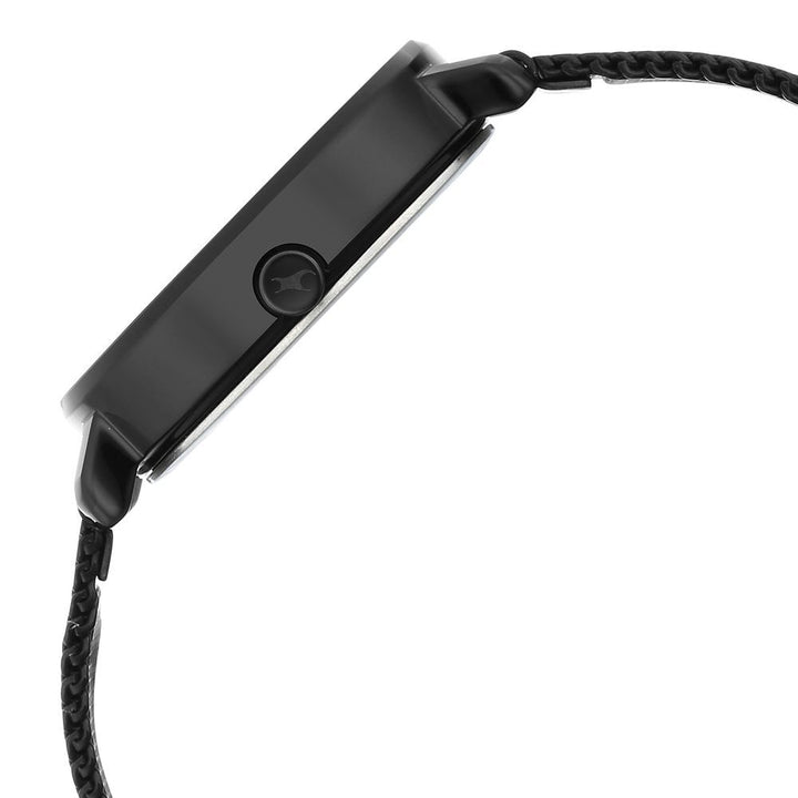 Fastrack Younique Quartz Analog Black Dial Stainless Steel Strap Watch for Girls NS6278NM01