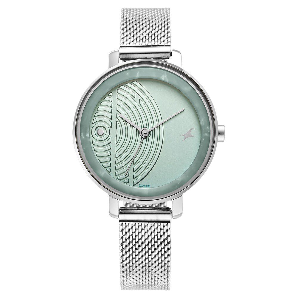 Fastrack Younique Quartz Analog Blue Dial Stainless Steel Strap Watch for Girls NR6278SM01