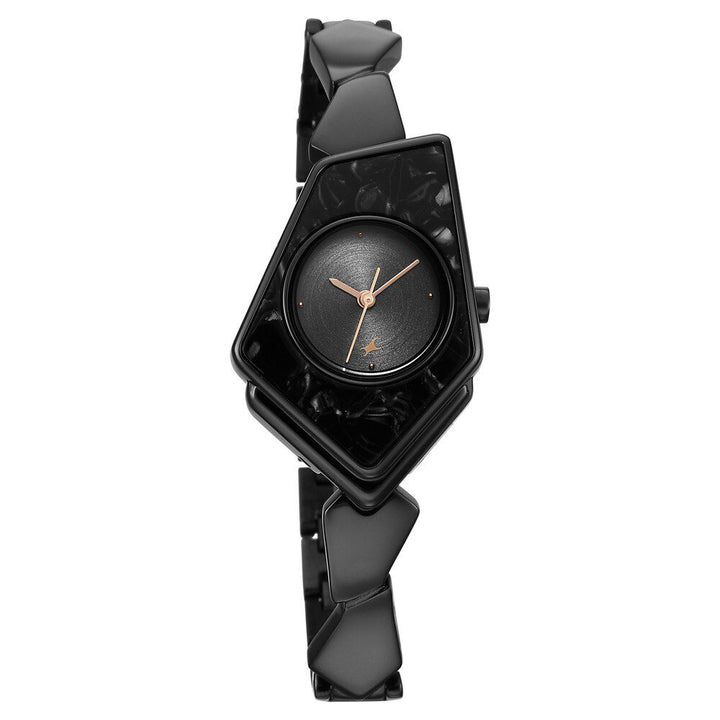 Fastrack Younique Quartz Analog Grey Dial Metal Strap Watch for Girls NS6279NM01