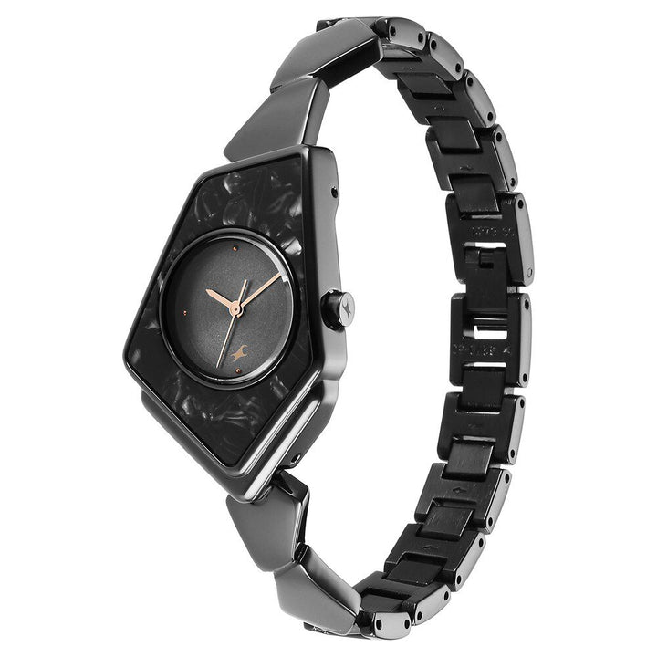 Fastrack Younique Quartz Analog Grey Dial Metal Strap Watch for Girls NS6279NM01