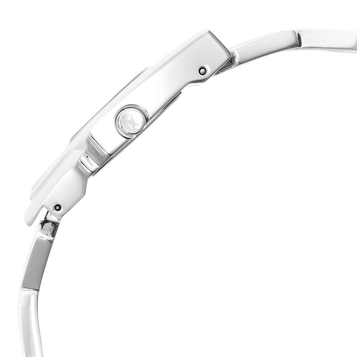 Fastrack Younique Quartz Analog Silver Dial Metal Strap Watch for Girls NS6279SM01