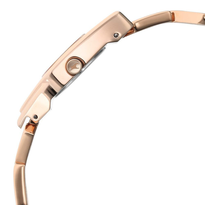 Fastrack Younique Quartz Analog Rose Gold Dial Metal Strap Watch for Girls NS6279WM01