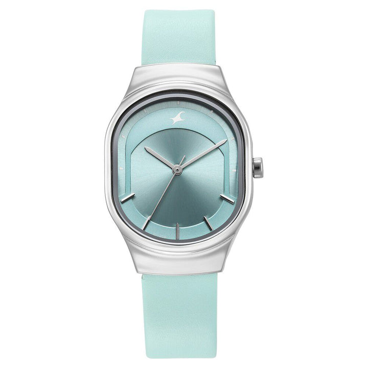 Fastrack Snob X Blue Dial Leather Strap Watch for Girls NS6283SL01