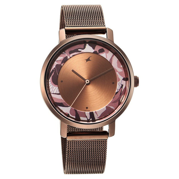 Fastrack Urban Camo Brown Dial Watch for Girls NS6287QM01