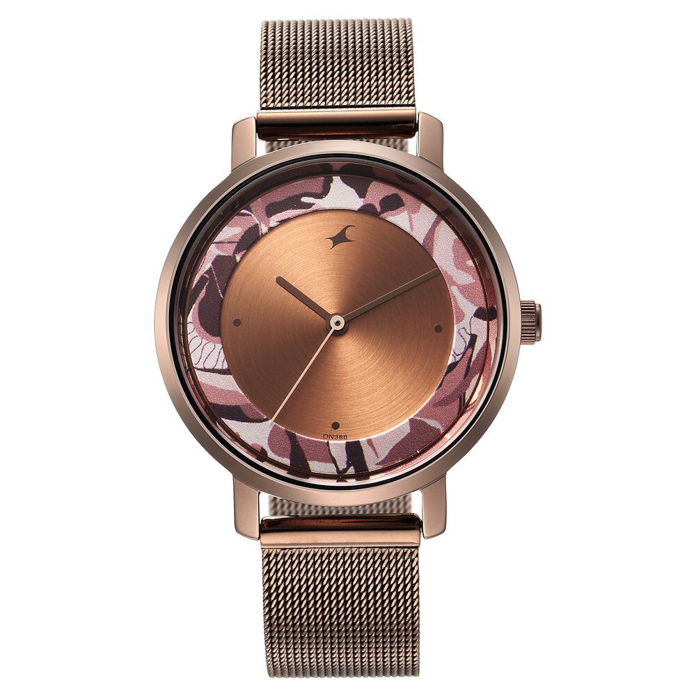 Fastrack Urban Camo Brown Dial Watch for Girls NS6287QM01