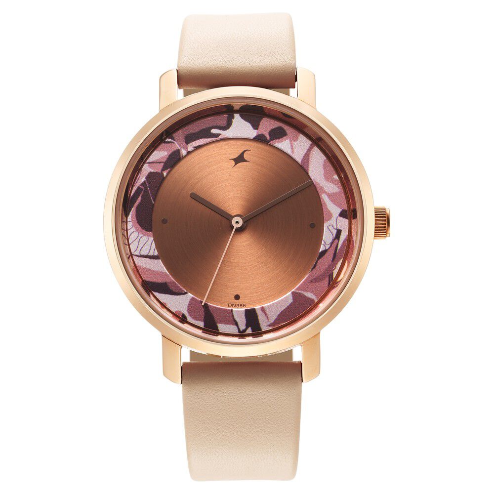 Fastrack Urban Camo Brown Dial Watch for Girls NS6287WL01
