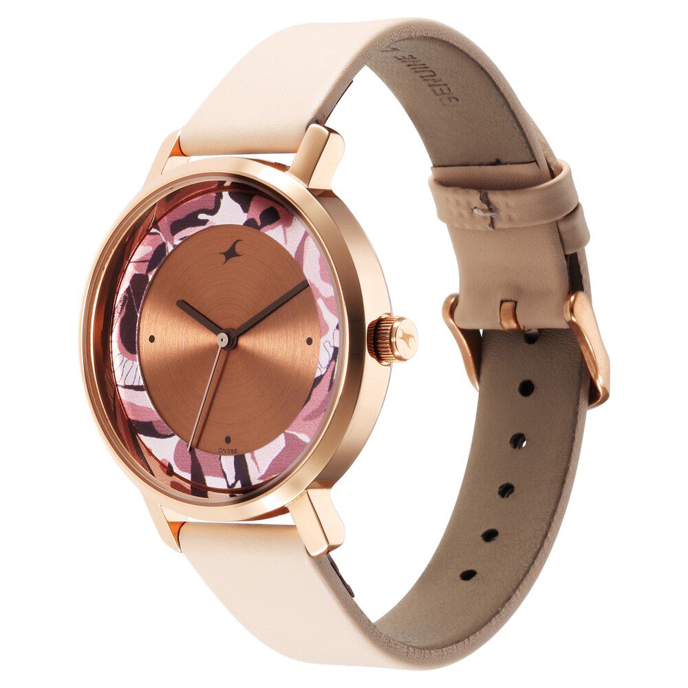 Fastrack Urban Camo Brown Dial Watch for Girls NS6287WL01