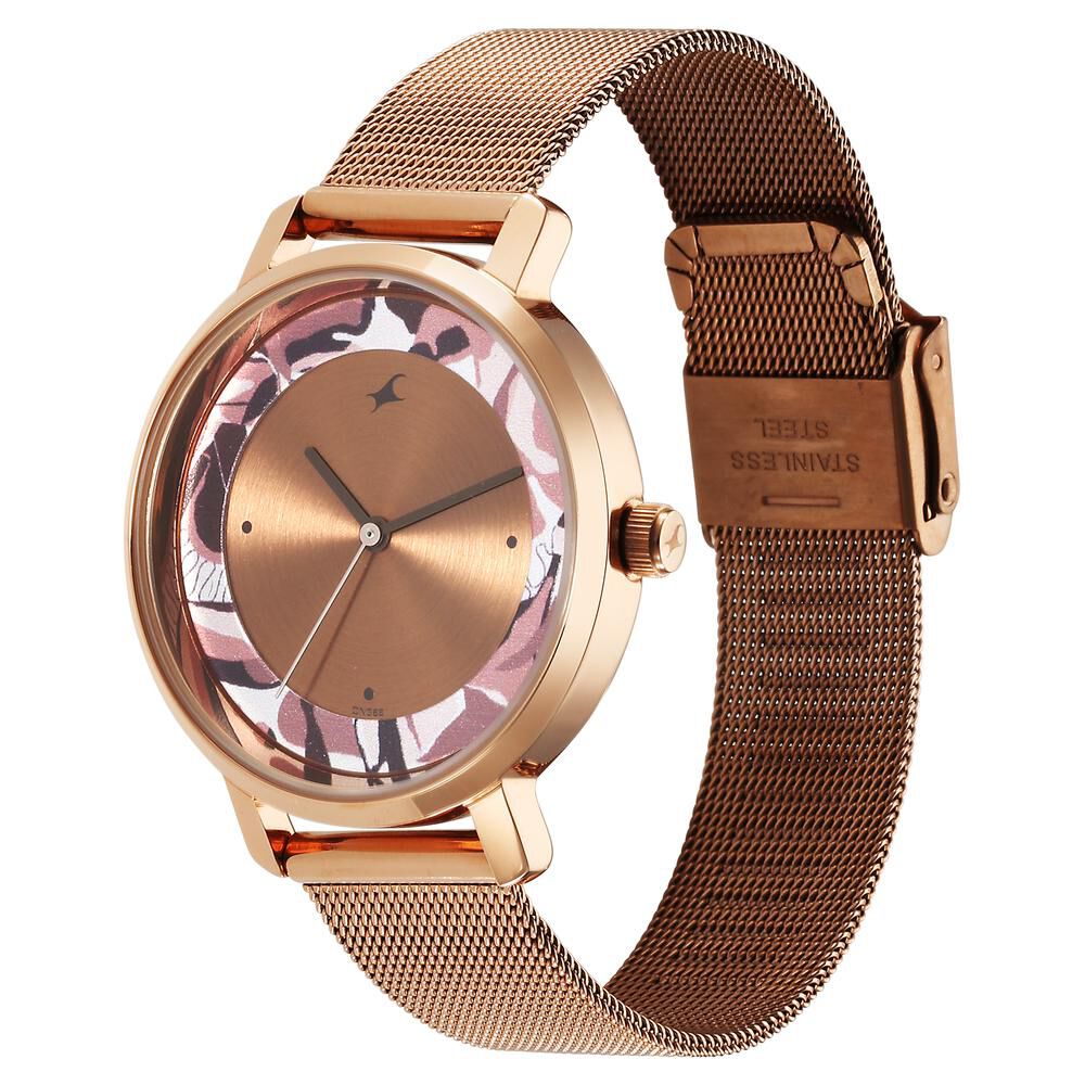 Fastrack Urban Camo Brown Dial Watch for Girls NS6287WM01