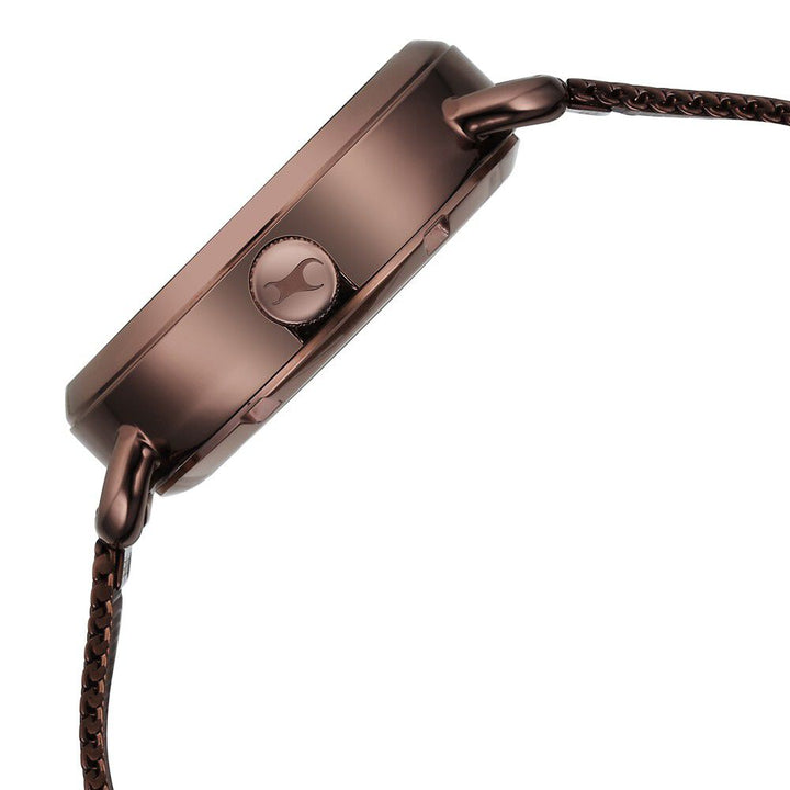 Fastrack Automatics Brown Dial Stainless Steel Strap Watch for Girls NS6288QM01