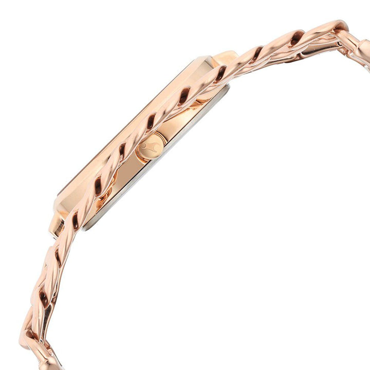 Fastrack Maximinimal Quartz Analog Grey Dial Stainless Steel Strap Watch for Girls 6297WM01