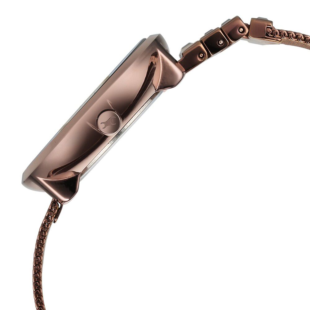 Fastrack Fleek Quartz Analog Brown Dial Stainless Steel Strap Watch for Girls 6300QM01