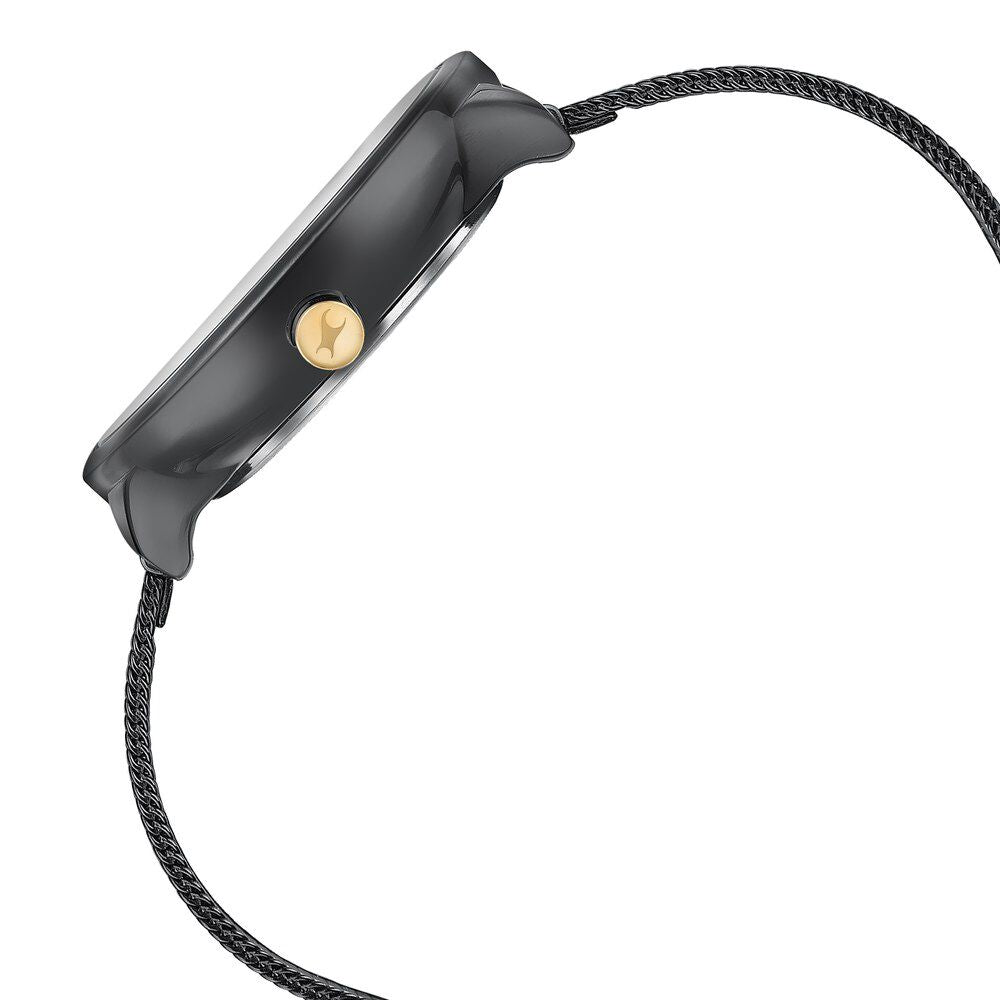 Fastrack Stunners Quartz Multifunction Black Dial Stainless Steel Strap Watch for Girls 6303KM01