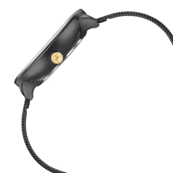 Fastrack Stunners Quartz Multifunction Black Dial Stainless Steel Strap Watch for Girls 6303KM01