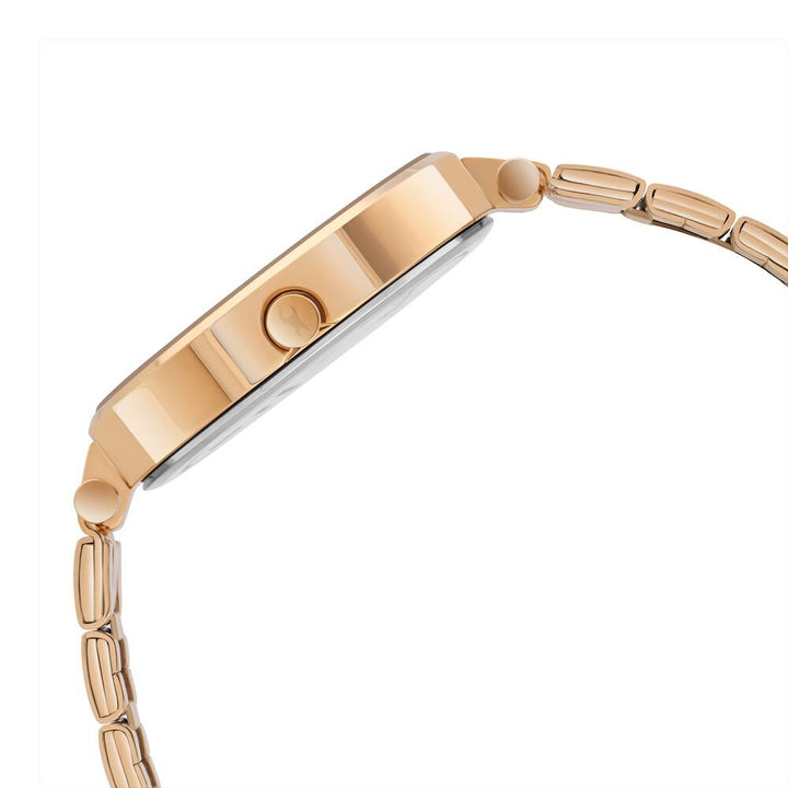 Fastrack MetaWe Quartz Analog Rose Gold Dial Stainless Steel Strap Watch For Girls 6305WM01