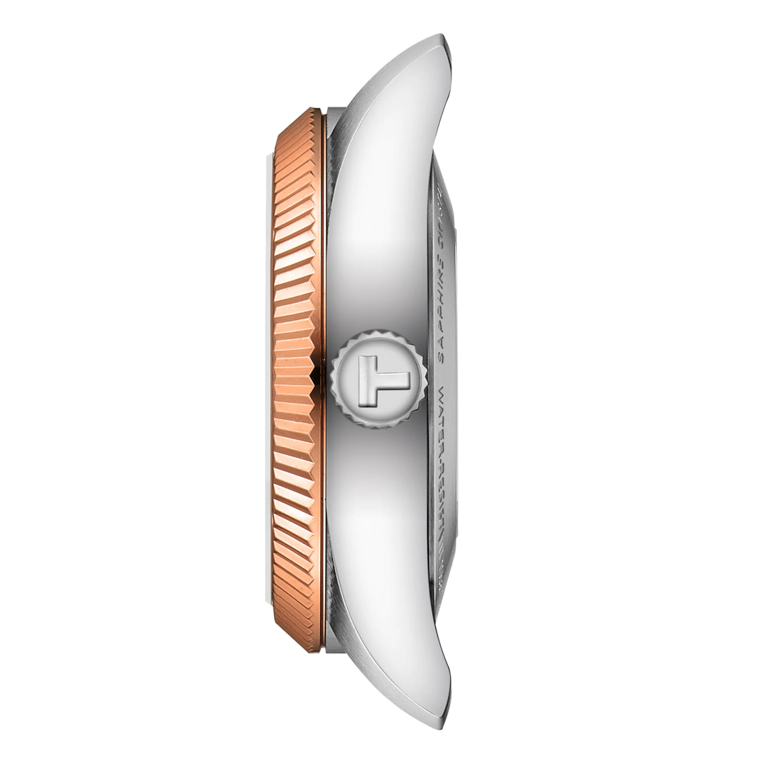 Tissot Ballade 30mm Automatic Chronometer Watch Rose Gold PVD Accents