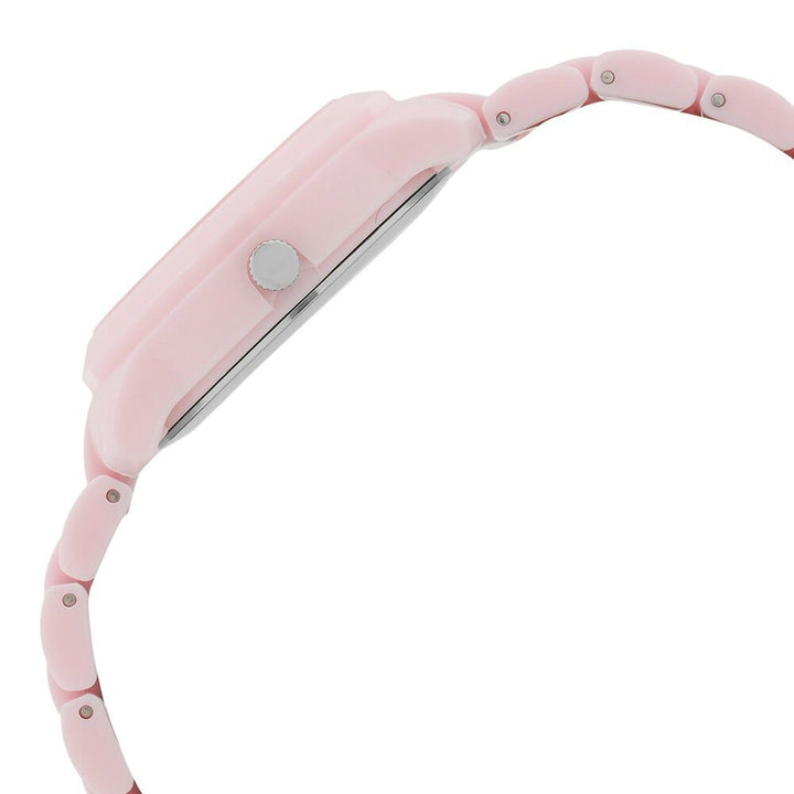 Fastrack Trendies Quartz Analog Pink Dial Plastic Strap Watch for Girls NS68006PP04
