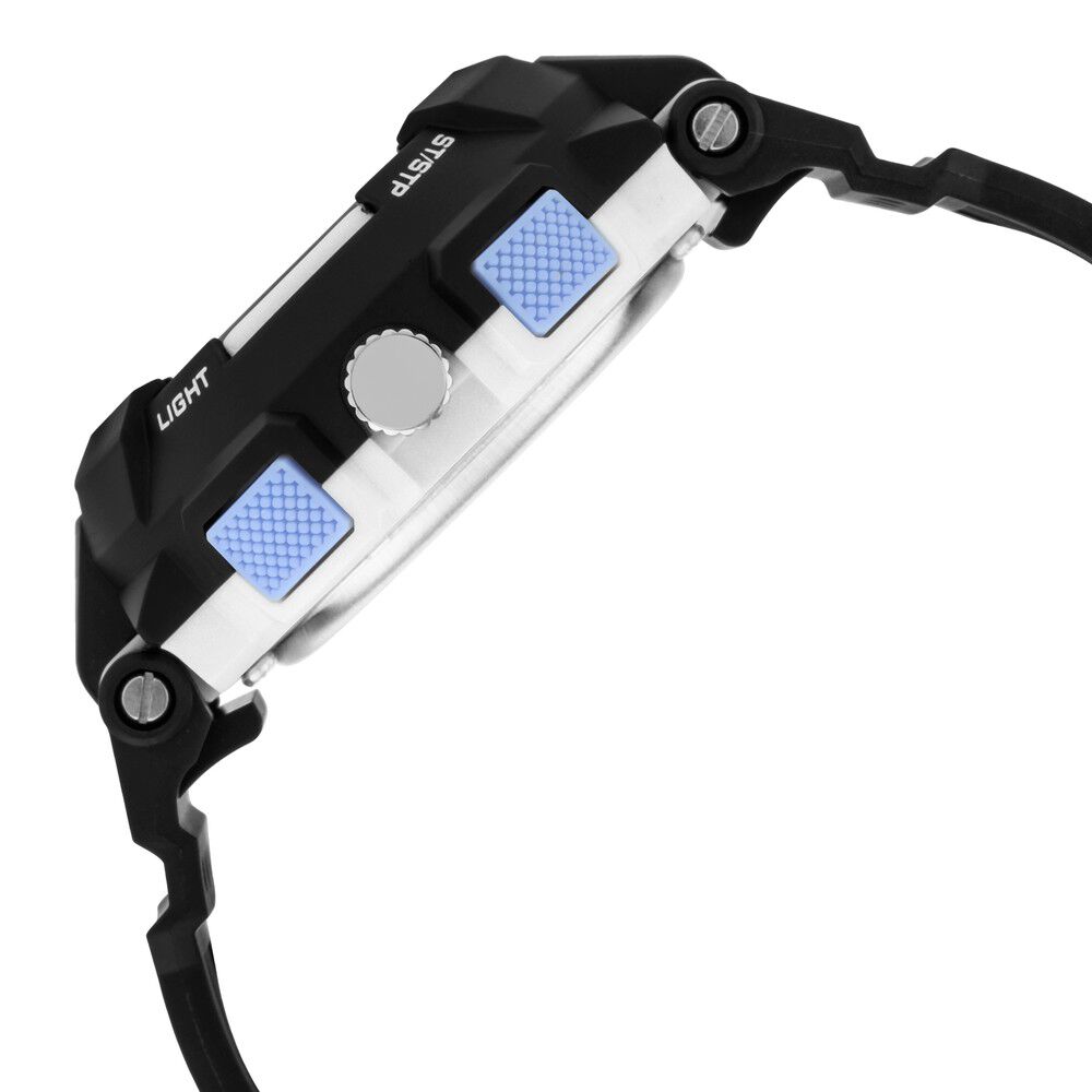 Fastrack Street Line Quartz Analog Digital Silver Dial PU Strap Watch for Girls NR68016PP01