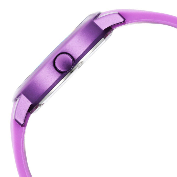 Pop Colours Purple Dial Silicone Strap Watch for Girls 68025AP01