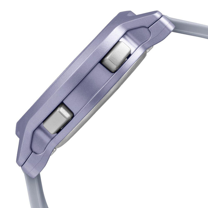 Fastrack Street Line Digital Dial Purple Silicone Strap Watch for Girls NR68027PP05