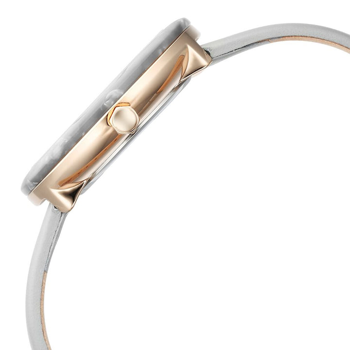 Fastrack Younique Quartz Analog Mother Of Pearl Dial LeatherStrap Watch For Girls 68035KL03