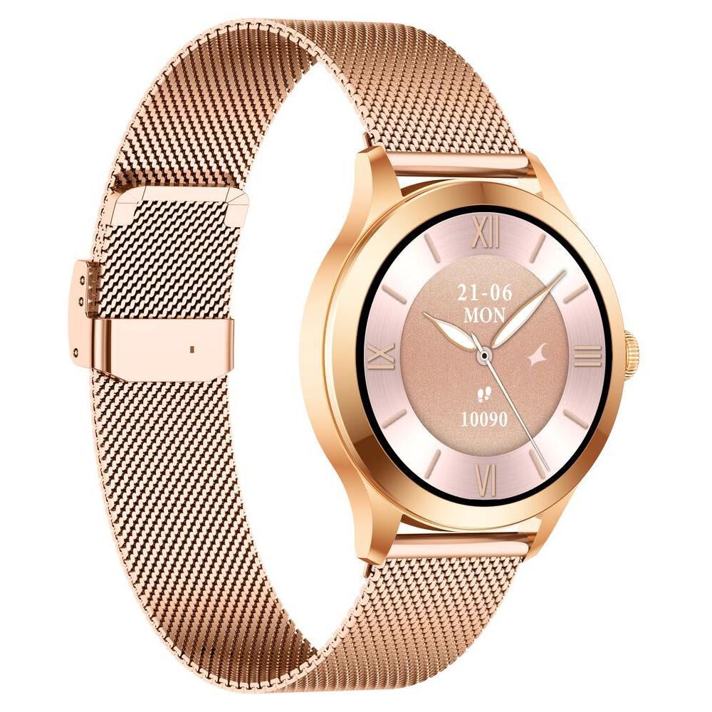 Fastrack Noir Pro Womens Smartwatch with 3.0 cm Super AMOLED Display, 390x390 Resolution 68042WM01