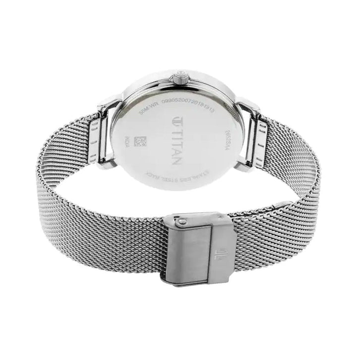 TITAN Workwear Watch With Silver Dial Metal Strap 2652SM01